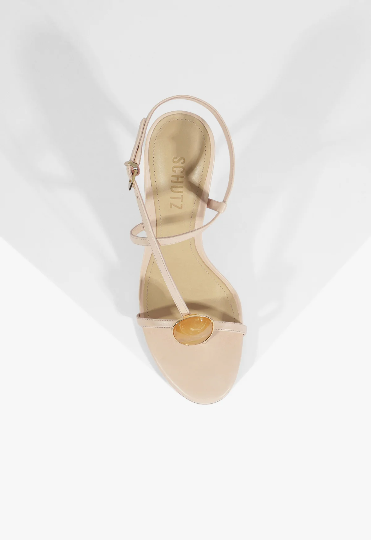 Azure Embellished Leather Sandal - Image 5