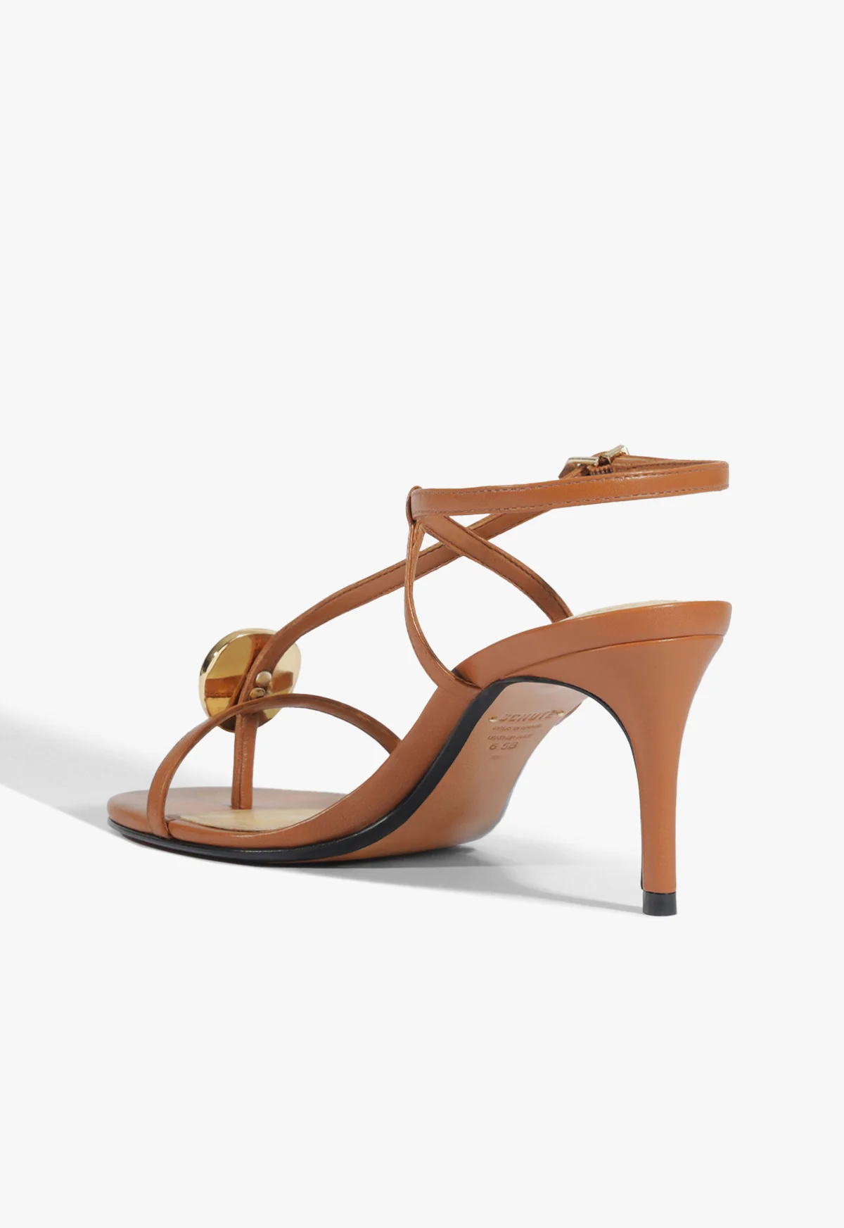 Azure Mid Embellished Leather Sandal - Image 4