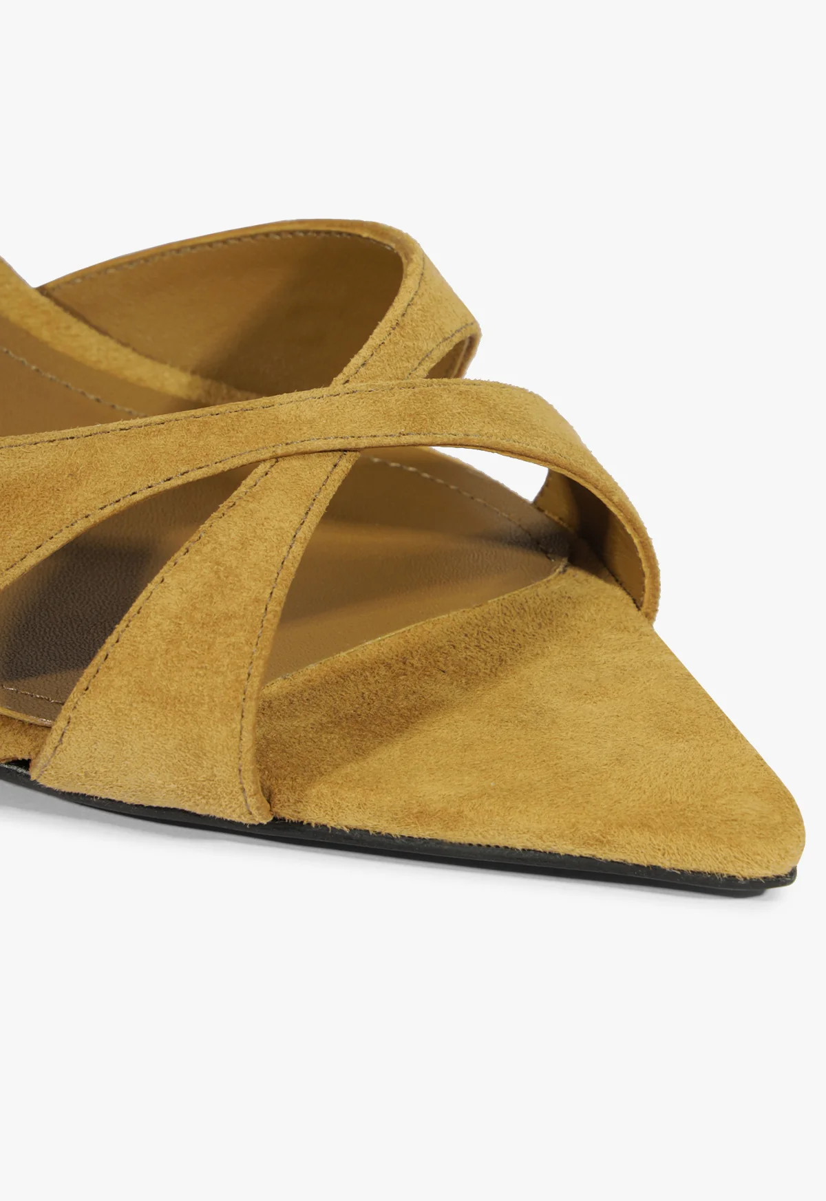 Hilda Leaf Mule Suede Sandal - Image 5