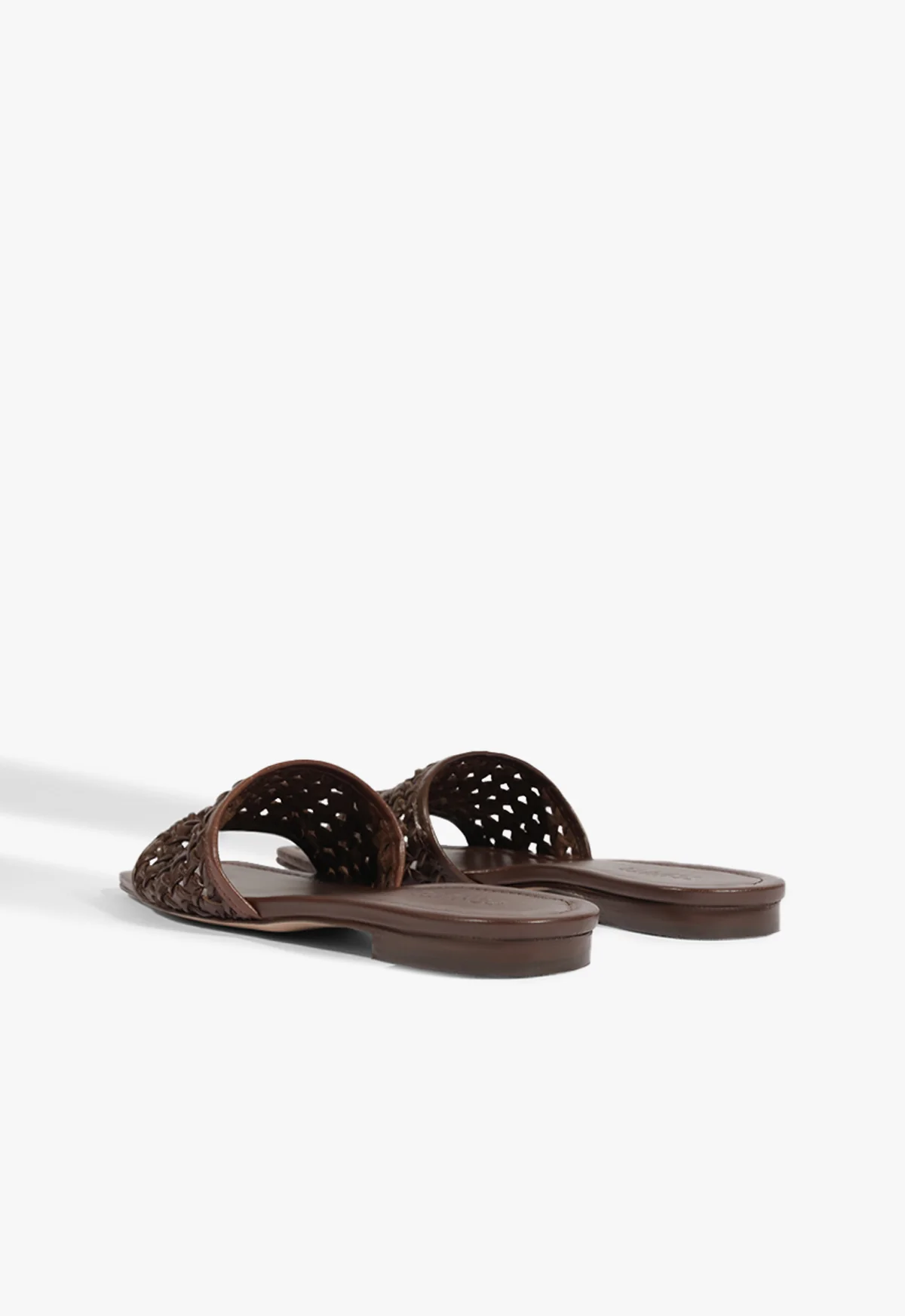 Juliet Brown Leather Flat Sandal - Image 4