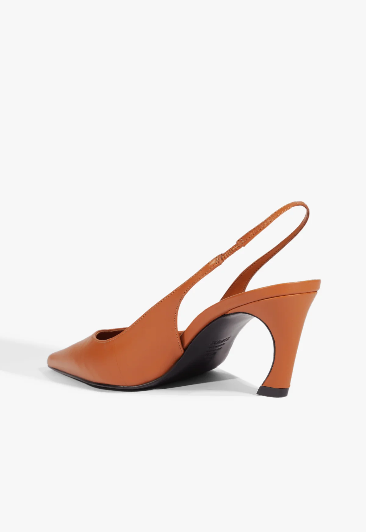Lexi Mid Sculptural Brown Pump - Image 3