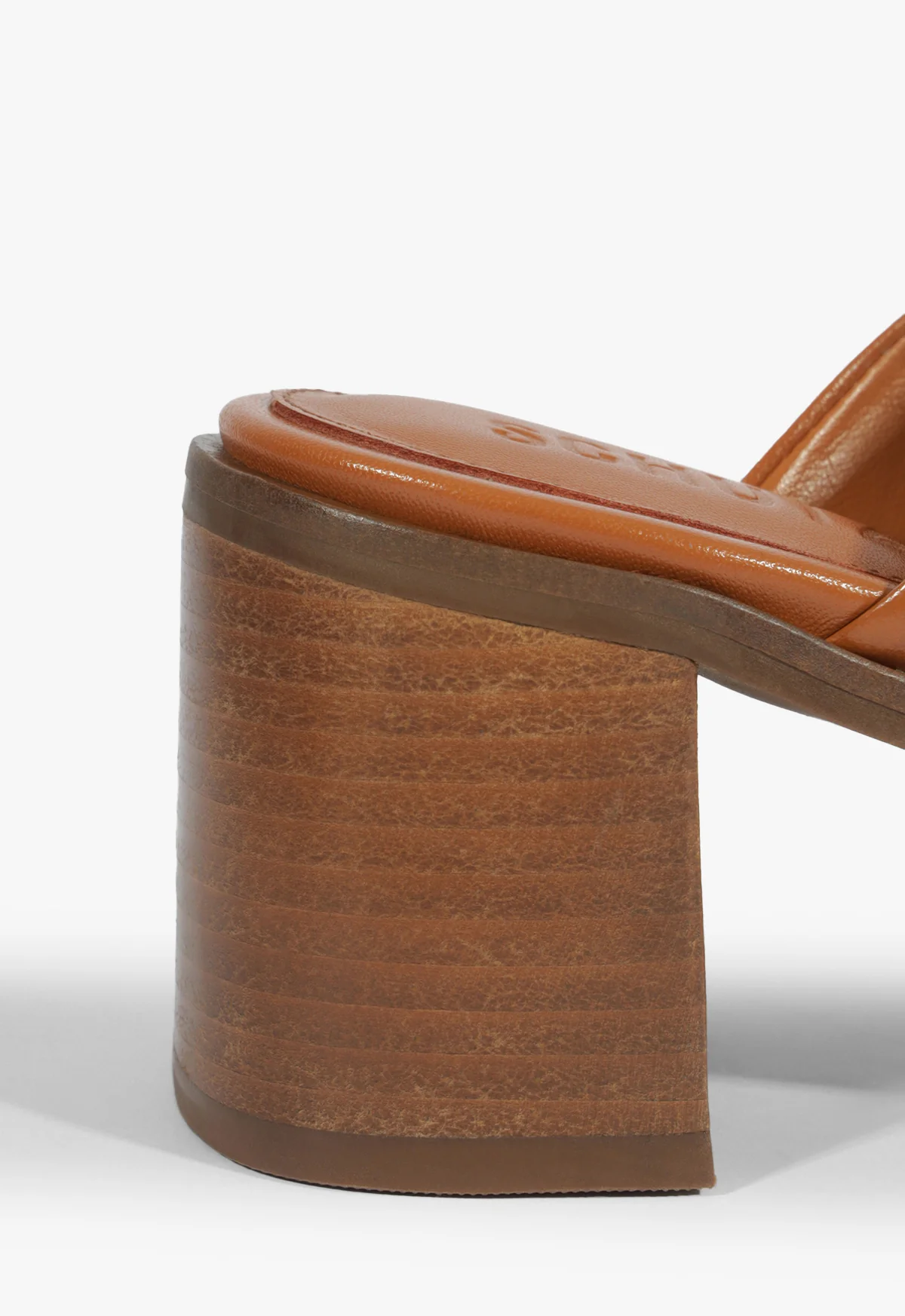 Martha Block Leather Sandal - Image 5